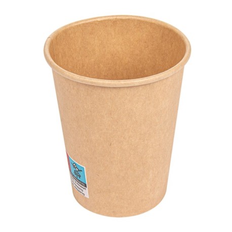 COPOS BEBIDAS QUENTES 1 PAREDE 180 ML 260 + 18 PE G/M2 Ø7,2/5,3x7,8 CM CASTANHO CARTOLINA (50 UNIDADE)