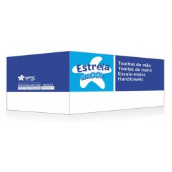 TOALHA SECA MAOS 21X22 2 FLS TISSUE ESTRELA AMOOS NAVIGATOR 3000FLS *