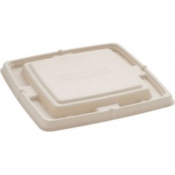 TAMPA P/FORMA DE POLPA NATURAL COMPOSTAVEL RET. 16X23X2CM 950ML C/ 75 UND PUL5160PUL