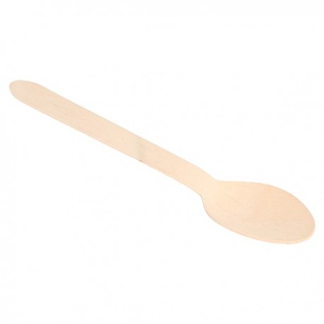 COLHERES MAKAN 15,8 CM NATURAL MADEIRA (100 UNIDADE)
