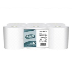 PAPEL HIGIENICO JUMBO PASTA 2 FLS 180 MTS 12 ROLOS AMOOS - NAVIGATOR*