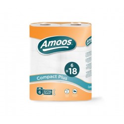 PAPEL HIGIENICO DOMESTICO COMPACT 6 18 2 FLS 42 ROLOS AMOOS - NAVIGATOR 50 MTS (7X6)*