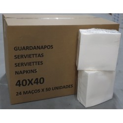 GUARD. PAPEL 2 FLS 40X40 TNT TREVO C/ 24 MAÇOS*