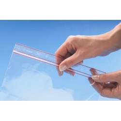 SACO PLASTICO CRISTAL FECHO FACIL MILHEIRO 160X230 ZIP