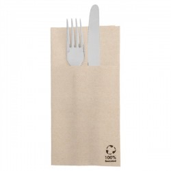GUARDANAPOS CANGURU ECOLABEL - DOUBLE POINT 19 G/M2 39x40 CM NATURAL TISSUE RECICLADO (1400 UNIDADE)