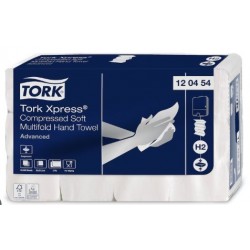 TOALHA SECA MAOS TORK 2 FLS BRANCA 32x21,2cm 200 serv.