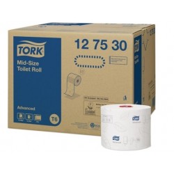 PAPEL HIG. COMPACTO ROLO BRANCO 2FLS 100MX9,9CM TORK