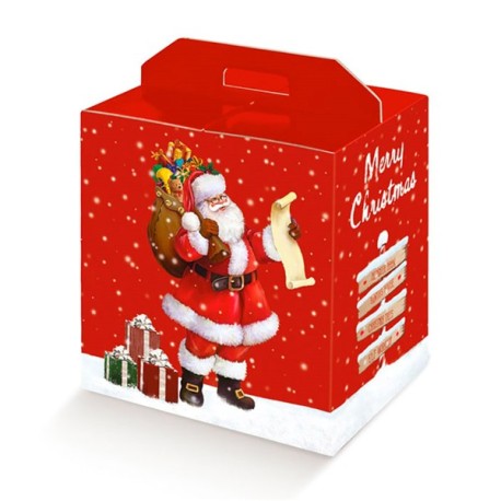 30 U. CAIXAS GARRAFAS/OUTROS PAPA NOËL 33x25x35 CM ENCARNADO CARTÃO (1 UNIDADE)