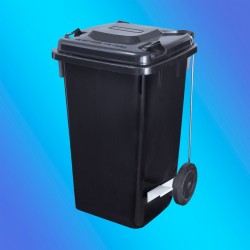 CONTENTOR DE LIXO C/ RODAS E PEDAL 100 LT JOFEL AL707100