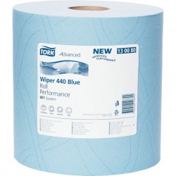 ROLO INDUSTRIAL 3 FLS 119 MTS PASTA AZUL 119X23,5 CM 350SER C/ 2 ROLOS TORK 130081