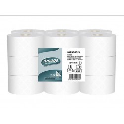 PAPEL HIGIENICO JUMBO PASTA 2 FLS 90 MTS 18 ROLOS AMOOS - NAVIGATOR