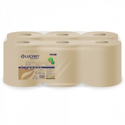 TOALHA SECA MAOS MECHA ROLO ECONATURAL L-ONE MAXI 450 158 MTS LUCART C/ 6 ROLOS