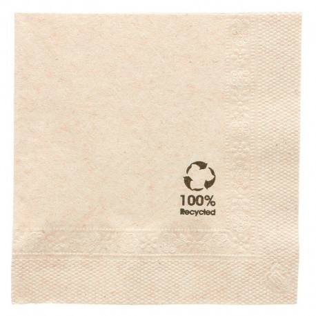 GUARDANAPOS ECOLABEL 2 FOLHAS 18 G/M2 25x25 CM NATURAL TISSUE RECICLADO (4800 UNIDADE)