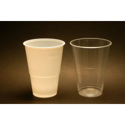 COPO DE PLASTICO BRANCO OPACO/TRANSPARENTE 250ML C/ 100 UND