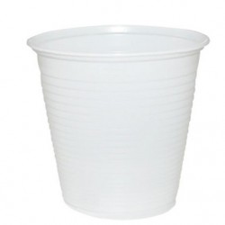 COPO DE PLASTICO BRANCO OPACO/TRANSPARENTE 200ML C/ 100 UND