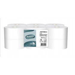 PAPEL HIGIENICO JUMBO NATURALLY SOFT PASTA FLS 75 MTS 12 ROLOS AMOOS - NAVIGATOR