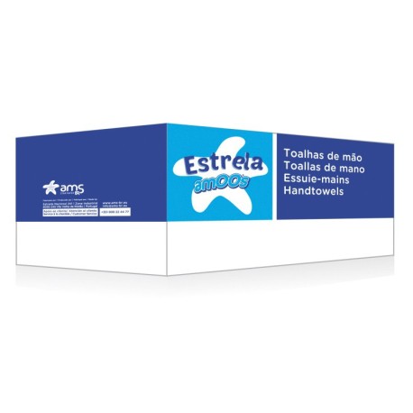 TOALHA SECA MAOS 21X19 2 FLS TISSUE ESTRELA AMOOS NAVIGATOR (P.130) 20 MAÇOS