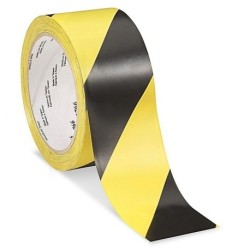 FITA COLA SINALIZADORA 10MT X 48MM AMARELO/PRETO